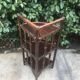 Rattan corner shelf