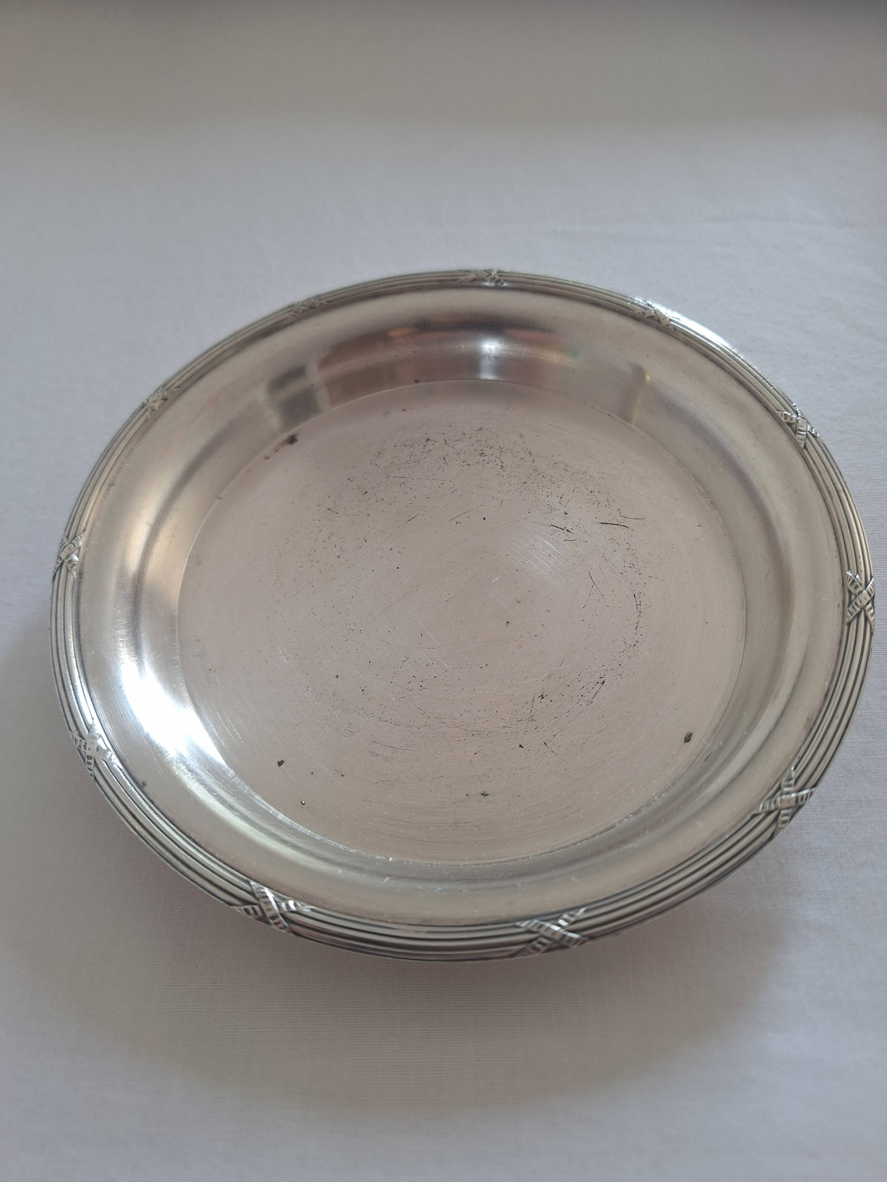 Bread plate or bottle coaster - Ercuis goldsmith