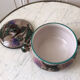 Vallauris sandstone pot hand-painted 60s