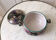 Vallauris sandstone pot hand-painted 60s