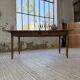Beech and pine farmhouse table with spindle legs 170 cm