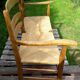Wood and straw Picard bench