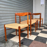 Set of 4 chairs by H.W. Klein for Bramin