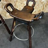 4x 50s 60s Bar Stools Barstools Attributed to Carl Malmsten Sweden Design