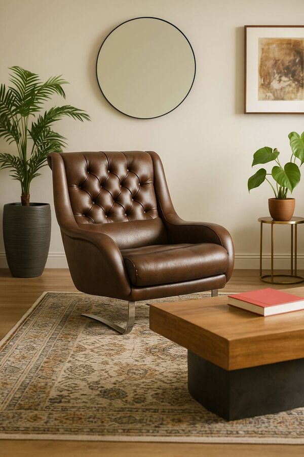 Fauteuil Varam pieds luge