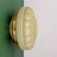 Vintage Art Deco globe wall or ceiling light in yellow opaline.