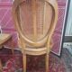 Louis XVI style medallion chairs, canned seat and back