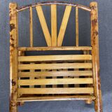 Vintage bamboo tiger wall shelf from the 70s.