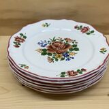 6 vintage Saint Amand dessert plates