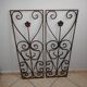 Pair of antique door grilles