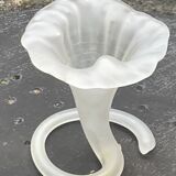 Corolla vase in antique frosted glass