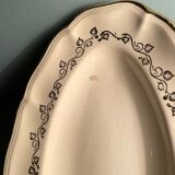 Set of 2 old raviers in Sarreguemines earthenware