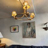 Berthes Glasser 1970 rope chandelier