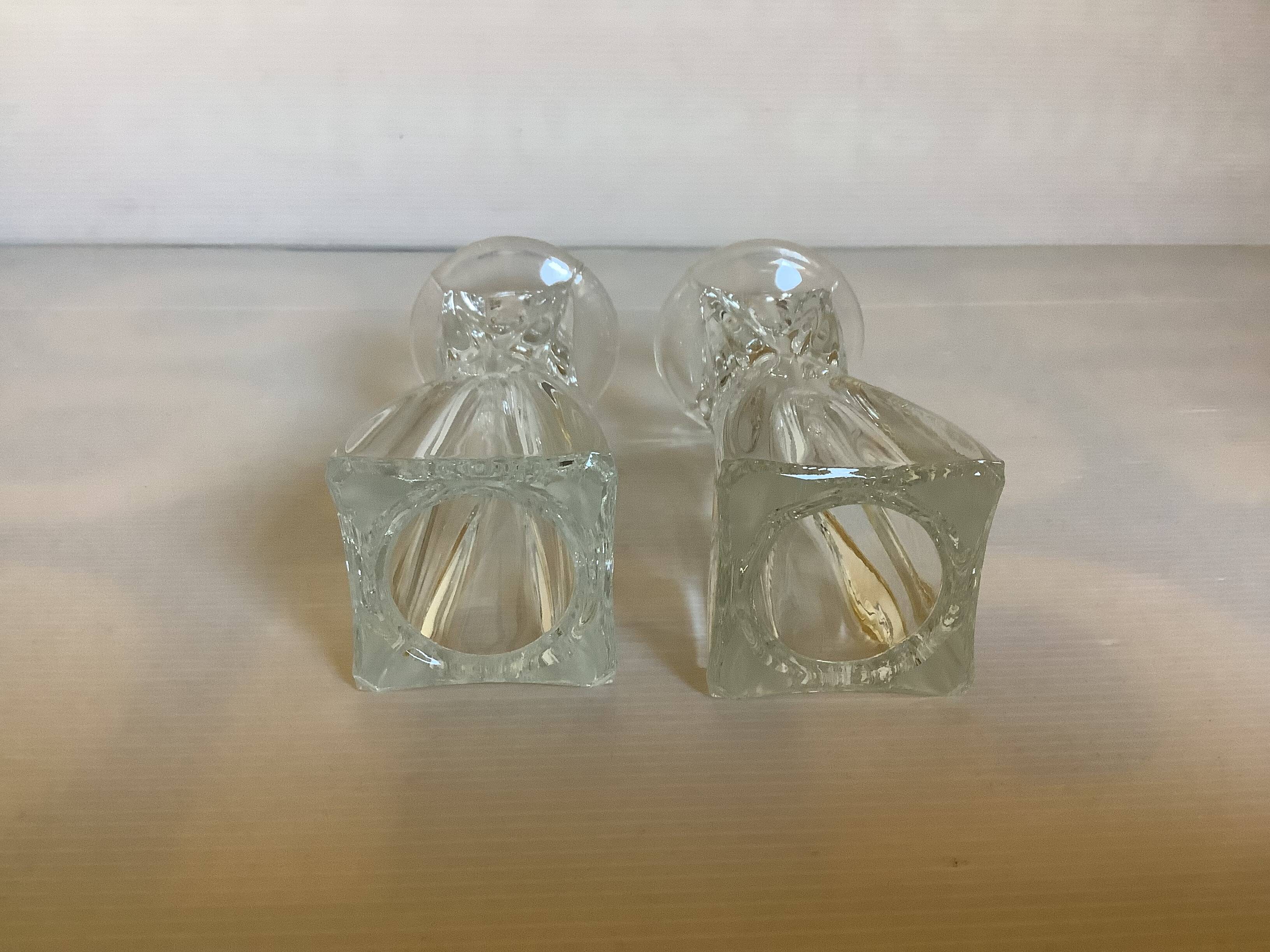 Pair of 50s vase candlesticks