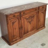 Antique Louis 16 style sideboard, marble