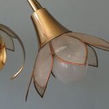 Floral chandelier 1970-1980 Hollywood Regency