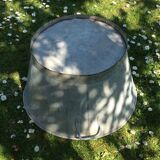 Round zinc basin with 2 handles