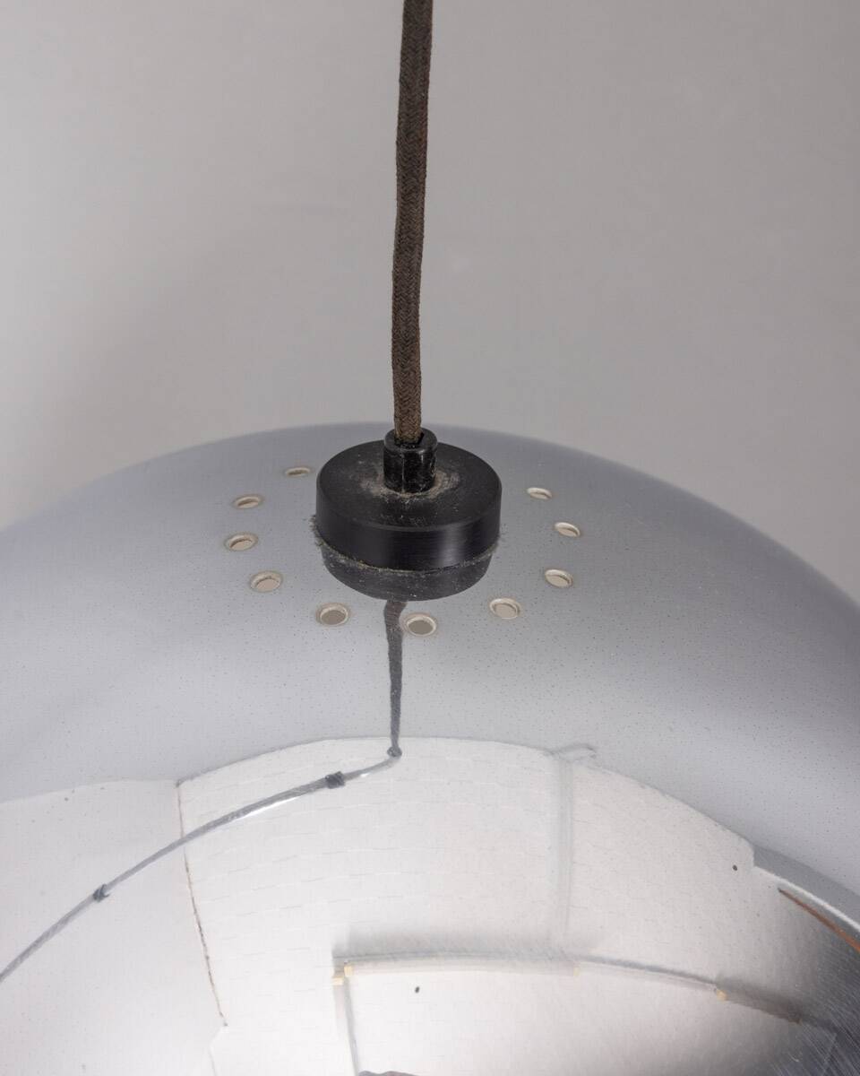 Adjustable wall lamp vintage 70s chromed metal italian design