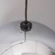 Adjustable wall lamp vintage 70s chromed metal italian design