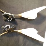 Duo wall lamps vintage tulip - 50s