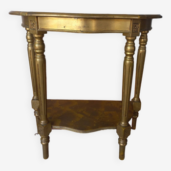 Console bois doré style Louis XVI