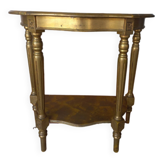 Console bois doré style Louis XVI