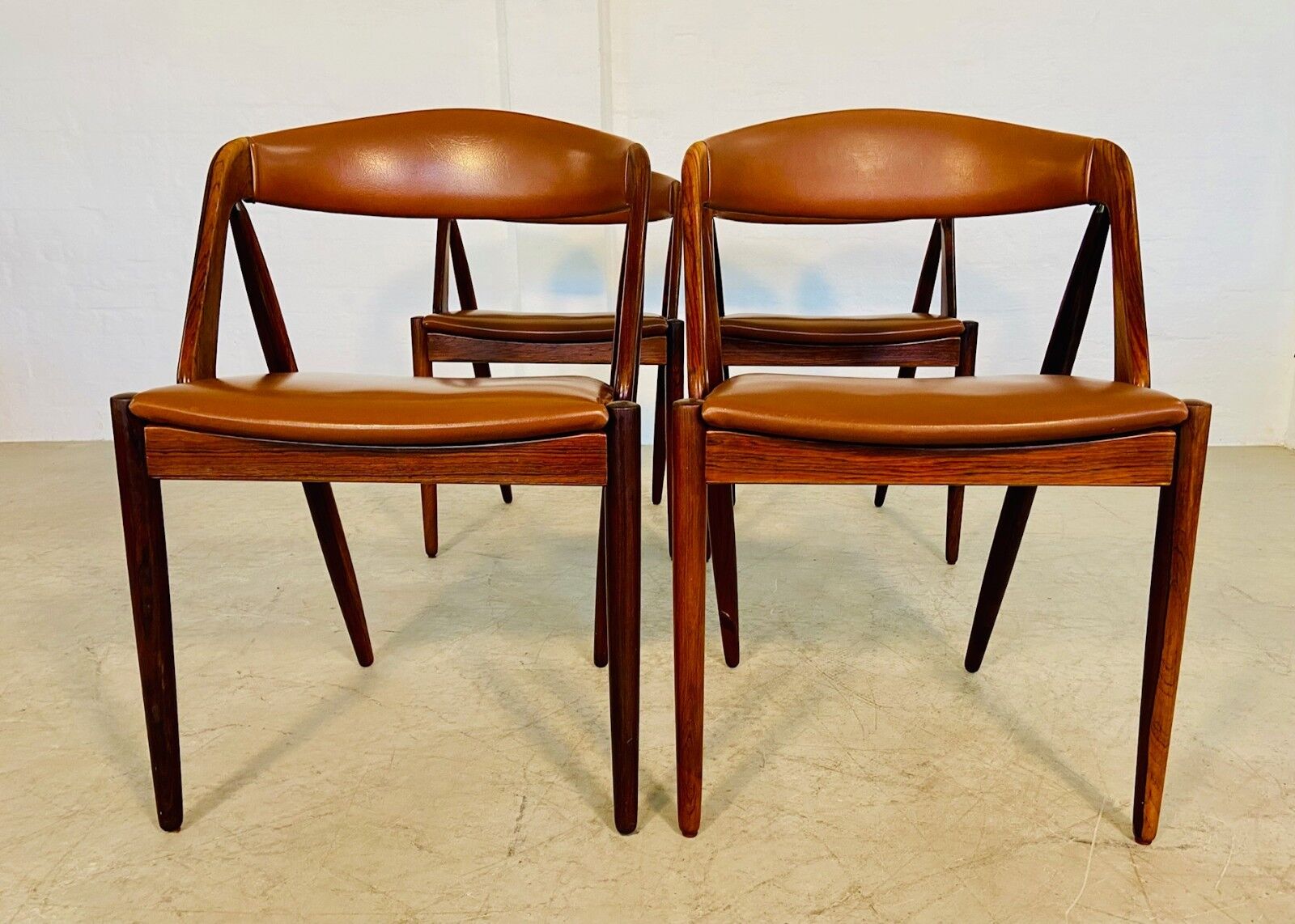 Chaises de salle à manger vintage danoises Kai Kristiansen modèle 31 – Ensemble de 4 en palissandre