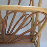 Magazine rack wicker of the 1960s