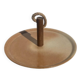 Stoneware and wood cheese board