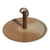 Stoneware and wood cheese board