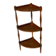 Étagère d'angle à roulettes