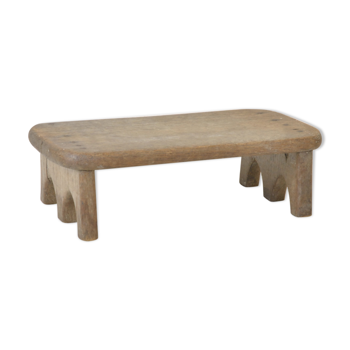 Tabouret chêne porte support de plante repose pied