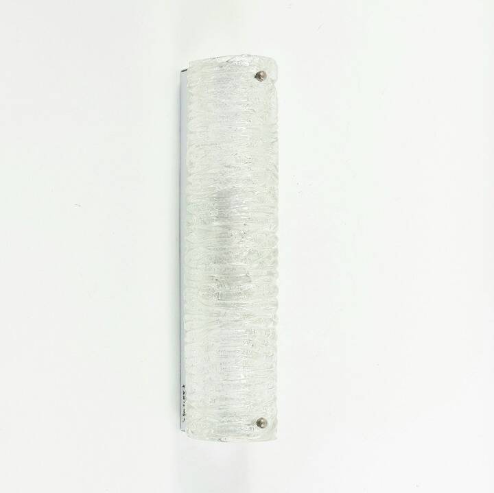 Mid-Century Tubular Murano Glass Wall Lamp from Hillebrand, Germany, 1970s