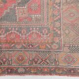 4x7 Red Navy Blue Handmade Turkish Rug, 132x228Cm SK 20526
