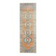 1970s Vintage Turkish Hand-Knotted Wool Cotton Orange Runner Rug 82x261