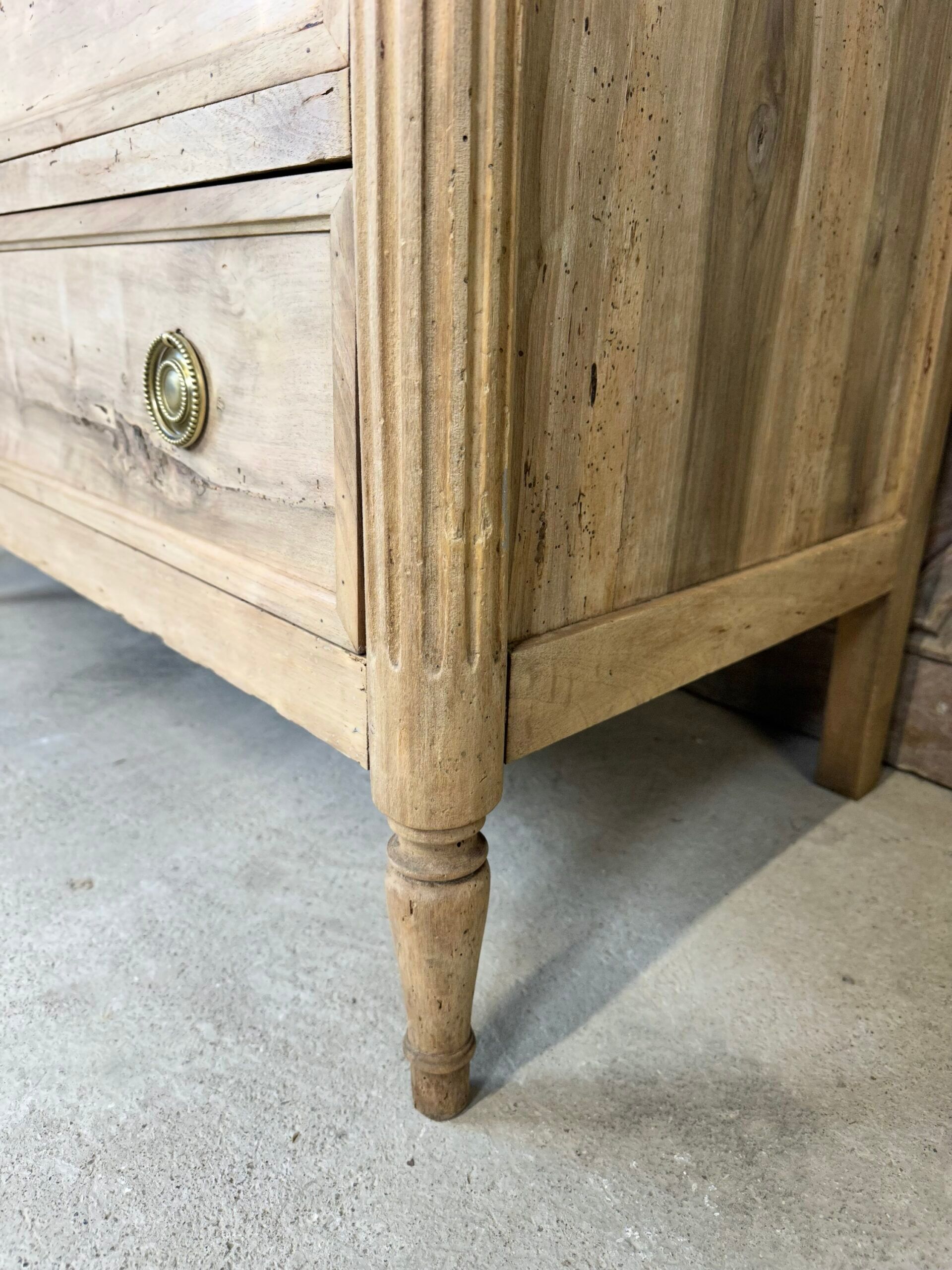 Louis XVI chest of drawers in bleached walnut circa 1800