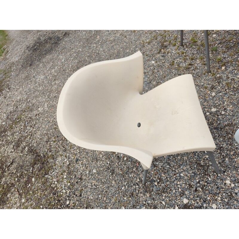 Salon de jardin fer forgé table + 5 fauteuils