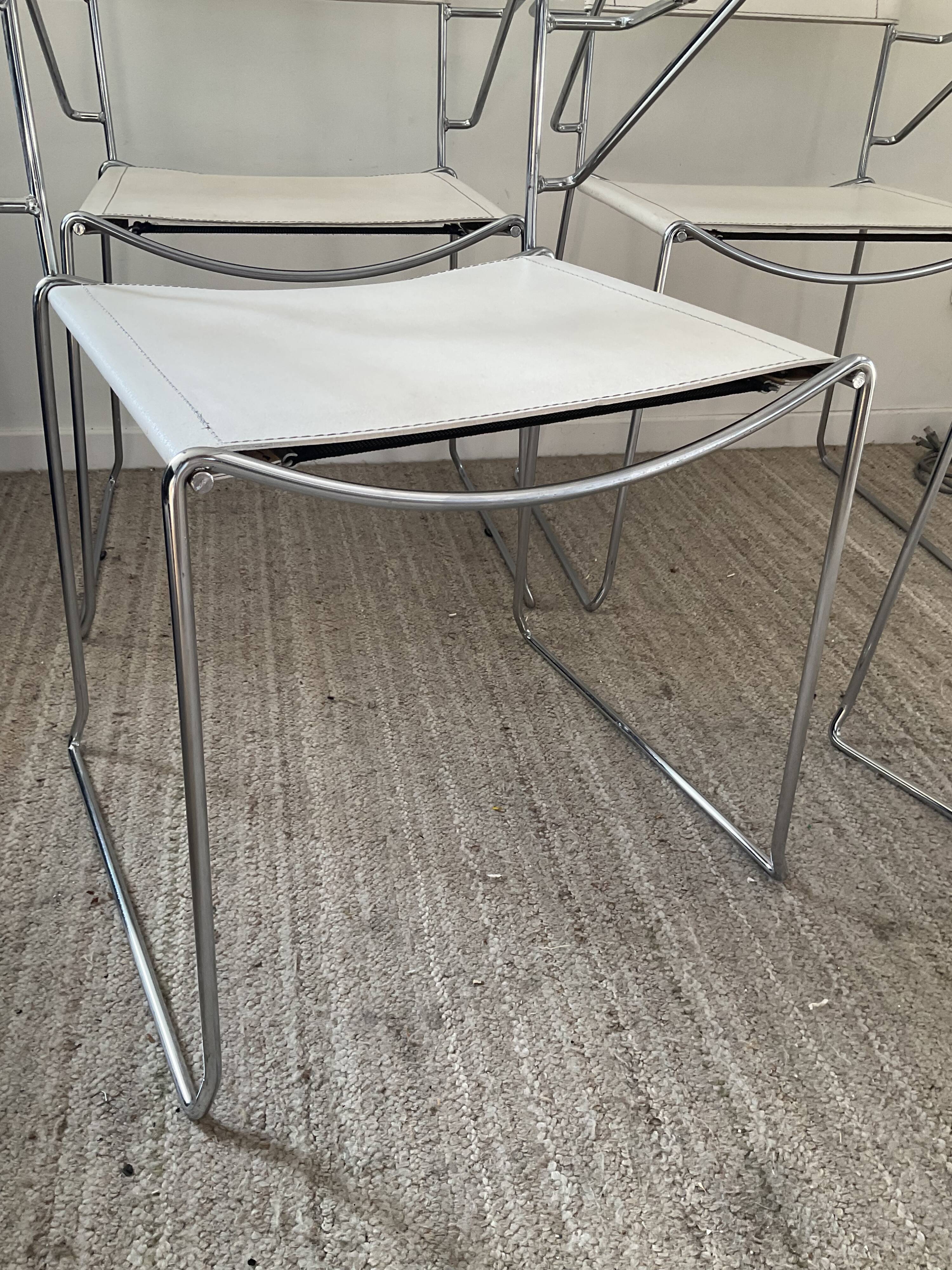 4 fauteuils Giandomenico Belotti années 70
