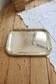 Vintage silver-plated rectangular serving tray – Engraved decoration