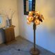 Ornamental floor lamp with "flower" patterns from the 1970s.