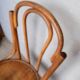 Paire 2 chaises bistrot bois courbé vintage