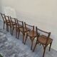 Serie de 6 chaises de bistrot signé Baumann bois courbée 1930s