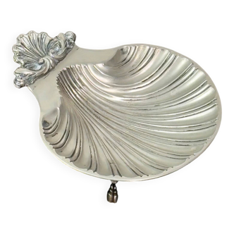 Vintage silver shell bowl