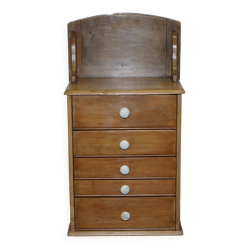 Rare Rawl display furniture from the 1950s with drawers and a showcase.