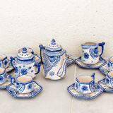 Quimper porcelain tea or coffee service signed Henriot from 76