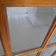 Double porte bois chene petits carreaux
