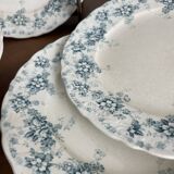 Ensemble de 6 assiettes à dessert en faïence de Maastricht modèle Clara