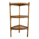 Etagère d'angle rotin