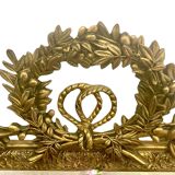 Louis XVI style gilded wood mirror