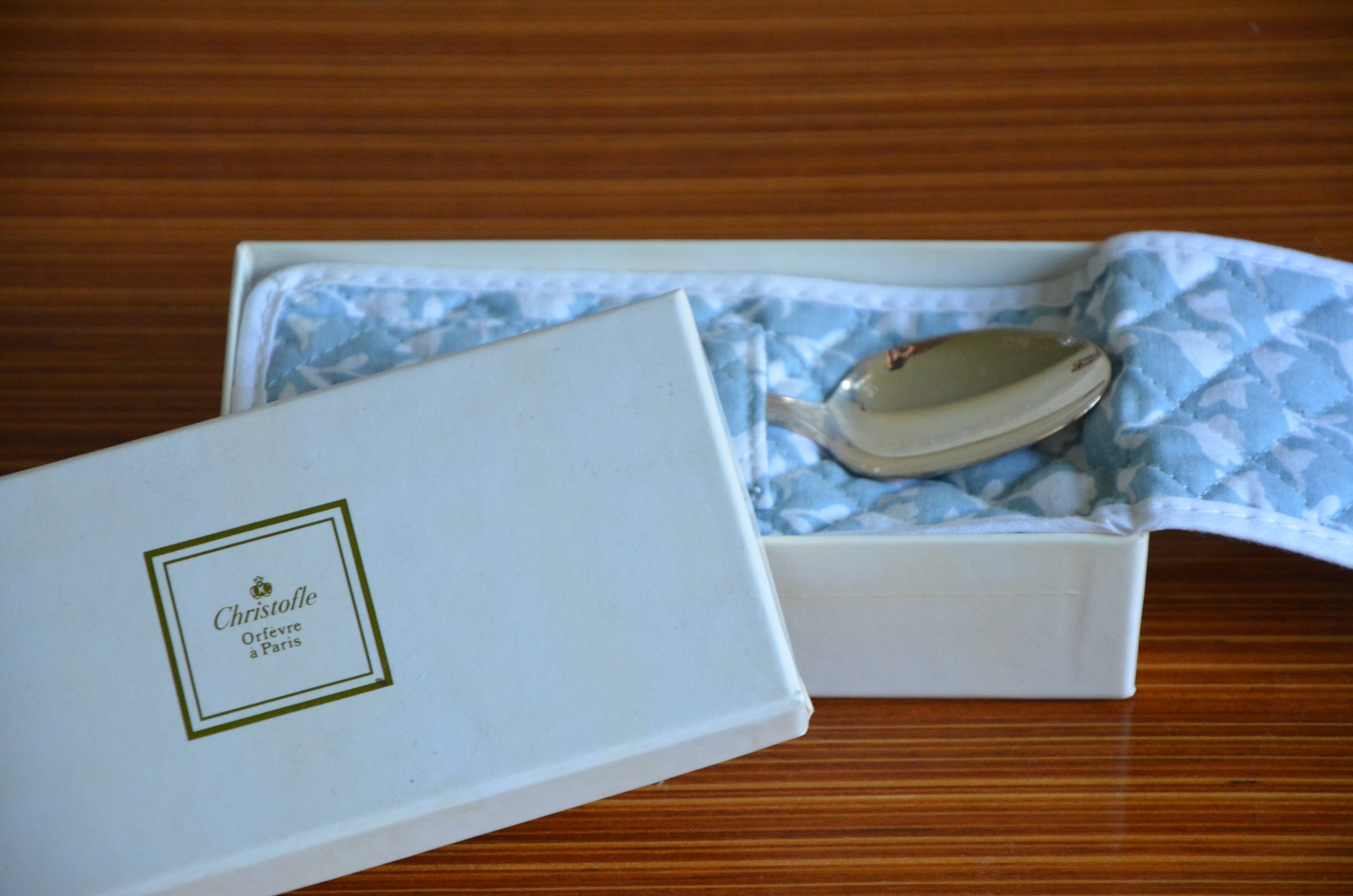 Christofle birth spoon
